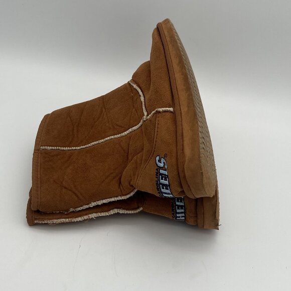 North Carolina University Womens Faux Suede Sherpa Lined Booties Size M 7/8 - Picture 5 of 6
